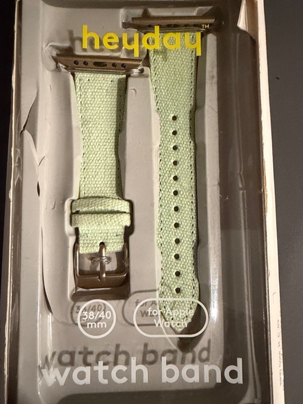 heyday Light Mint Canvas Apple Watch Band
